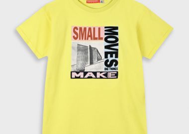 Μακό κοντομάνικη μπλούζα με τύπωμα για αγόρι | ΛΕΜΟΝΙ - Energiers - 